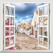 Pencere Poster Duvar Kağıdı Sokak Yapışkanlı Sticker ürün görseli 1