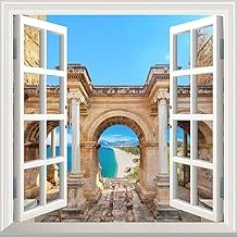 Pencere Poster Duvar Kağıdı Hadrian Kapısı Antalya Yapışkanlı Sticker ürün görseli 1
