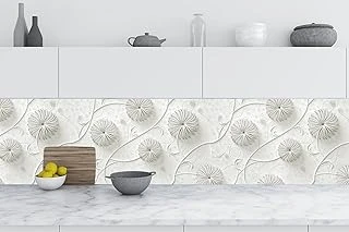 Mutfak Tezgah Arası Folyo Fayans Kaplama Folyosu Pop Çiçekler 60 X 400 ürün görseli 1