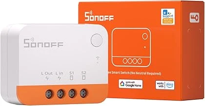 Sonoff Zbminil2 Kablosuz Şalter (Nötr Kablo Gerektirmez), 2 Yönlü Akıllı Anahtar, Alexa Google Uyumlu, Zigbee 3.0 Gateway Hub Ile Uyumlu, 6A/1440W ürün görseli 1