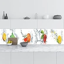 Mutfak Tezgah Arası Folyo Fayans Kaplama Folyosu Meyveler Su Pano 60X500 Cm ürün görseli 1