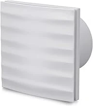 Süper Sessiz 12 W Kapaklı Düz Banyo Wc Aspiratör Fanı 100 Mm Duvar Tipi Tuvalet Hava Havalandırma ürün görseli 1