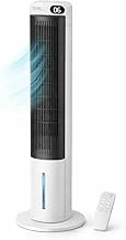 Ev Tipi Kule Tipi Vantilatör & Soğutucu – 70W Güçlü Hava Akışı, 3 Kademe Hız, 3L Su Tanklı Nemlendirici, 24 Saat Zamanlayıcı, Sessiz Çalışma (29 Db), Uzaktan Kumandalı, Lcd Ekranlı ürün görseli 1