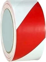 Pvc Vinil Yer İşaretleme Bandı, Kırmızı-Beyaz, 50Mm X 30 Metre, Zemin İşaretleme Için Yapışkan Şerit ürün görseli 1
