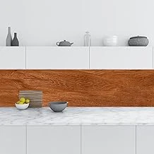 Mutfak Tezgah Arası Folyo Fayans Kaplama Folyosu Doğal Ahşap 60X300 Cm ürün görseli 1