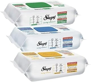 Sleepy Easy Clean Beyaz Sabun Katkılı+Çamaşır Suyu Katkılı+Arap Sabunu Katkılı 3X100 (300 Yaprak) ürün görseli 1
