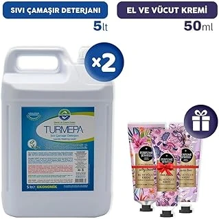 Turmepa Sıvı Çamaşır Deterjanı 5 Lt X 2, El Kremleri Hediye ürün görseli 1