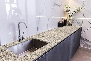 Stickerart Tezgah Üstü Fayans Kaplama Folyosu Mutfak Tezgahı Kaplama Granite Marble 70 Cm X 3 Metre ürün görseli 1