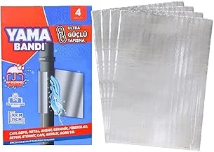 Bondit Güçlü Su Geçirmez Tamir Yama Bandı Alüminyum Kaplı 10X15 Cm 4 Adet ürün görseli 1