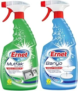 Ernet Süper Likit Promosyon Mutfak + Banyo Temizliği (1+1) 750 Ml Sprey'Li ürün görseli 1