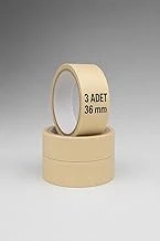 3 Adet Kağıt Bant 36Mm Maskeleme Bandı Boya Bandı ürün görseli 1