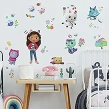 Roommates Gabby'S Dollhouse Rmk4823Scs Peel And Stick Duvar Çıkartmaları, Pembe, Mor, ürün görseli 1