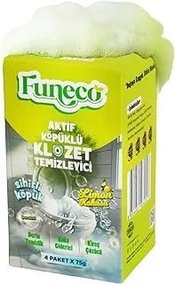 Klozet Tuvalet Wc Temizleyici, 1 Kutuda 4 Paket (300G), Aktif Köpüklü, Doğa Dostu, Limon ürün görseli 1