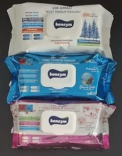Boneym Çok Amaçlı Yüzey Temizlik Havlusu 3’Lü Set – Çam Ferahlığı – Okyanus Esintisi – Japon Kiraz Çiçeği ürün görseli 1