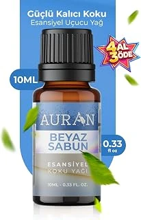Auran Beyaz Sabun Esansiyel Uçucu Koku Yağı Difüzör Esansı Buhurdanlık Yağı Aromaterapi Yağı 10Ml ürün görseli 1