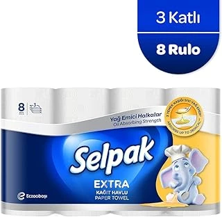 Selpak Extra Kağıt Havlu Emici 8'Li ürün görseli 1