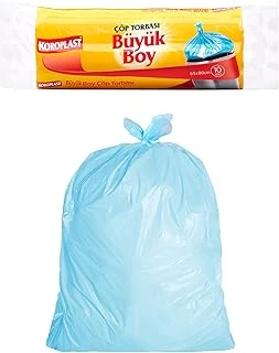 Koroplast Büyük Boy Poşeti 10'Lu 65X80 Cm, Sızdırmaz Yırtılmaz, Ekonomik Büyük Boy Torbası, Geri Dönüştürülebilir Atık Torbası, Doğa Dostu, Sürdürülebilir, Güçlü Dayanıklı Poşeti ürün görseli 1