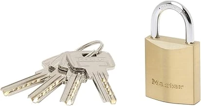 Lock 2930Eurd Ekstra Kalın Prinç Anahtar Asma Kilit, Altın, 5,4 X 3 X 1,4 Cm ürün görseli 1