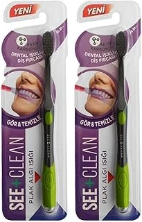 See+ Clean Dental Işıklı Fırçası Yeşil 2Li Paket ürün görseli 1