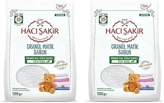 Hacı Şakir Granül Matik Sabun Otomatik Makineler İçin Sabun 25 Yıkama (1 X 1000 G) 2Li Paket ürün görseli 1
