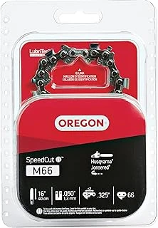 Oregon M66 Speedcut Testere Zinciri, 16 İnç Çubuklar Için, 325 İnç Adım, 66 Tahrik Bağlantısı, 050 İnç Ölçer, Yedek Düşük Geri Tepmeli Testere Bıçağı, Birçok Husqvarna Jonsered Modeline Uyar ürün görseli 1