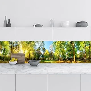 Mutfak Tezgah Arası Folyo Fayans Kaplama Folyosu Bahar Manzarası 60X500 Cm ürün görseli 1