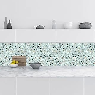 Mutfak Tezgah Arası Folyo Fayans Kaplama Folyosu Terrazzo 60X100 Cm ürün görseli 1