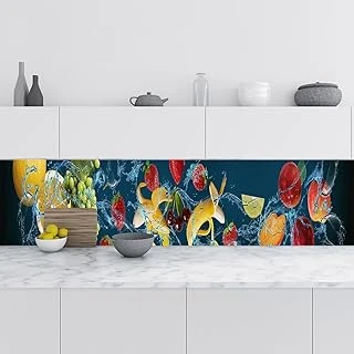 Mutfak Tezgah Arası Folyo Fayans Kaplama Folyosu Meyveler 60X400 Cm ürün görseli 1