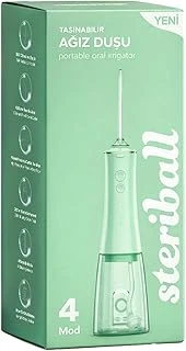 Steriball Irrigator Ağız Duşu Yeşil - 4 Temizlik Modu, 360° Dönebilen Başlık, 0,60 Mm İnce Su Akışı, Yüksek Frekanslı Su Darbesi ürün görseli 1