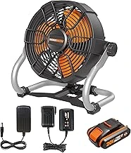 Worx Wx095 20Volt 2.0Ah. Li-Ion 242Mm Profesyonel Hibrit Şantiye Fanı/Vantilatör ürün görseli 1