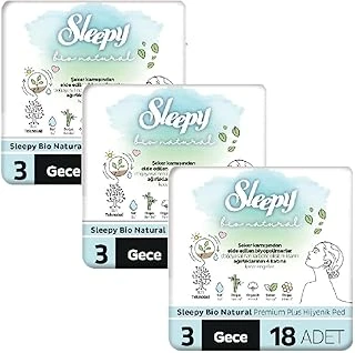 Sleepy Bio Hijyenik Ped Gece Adet X 3 Adet ürün görseli 1