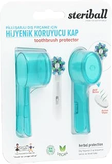 Steriball Şarjli Pi̇lli̇ Di̇ş Firçalari İçi̇n Hi̇jyeni̇k Di̇ş Firçasi Koruma Kabi-2'Li̇ Turkuaz X 2 ürün görseli 1