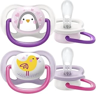 Air Emzik, Kız Bebekler Için 0-6 Ay, 2’Li Paket, Ortodontik Silikon, Geniş Hava Delikli, Mikrodalga Sterilize Edilebilir, Bpa İçermez, Taşıma Kutulu, Scf080/06 ürün görseli 1