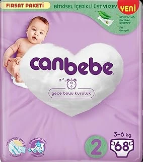 Canbebe Fırsat Paketi Bebek Bezi, Mini 68'Li ürün görseli 1
