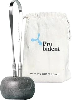 Probident Dil Temizleme Aparatı/Dil Sıyırıcı Kese + Stand Hediyeli Full 304 Surgical Stainless Steel ürün görseli 1