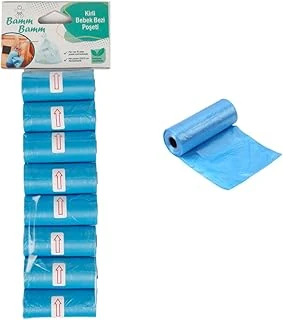 Bamm Bamm Kirli Bebek Bezi Poşeti Çanta Boy 8 Rulo (120 Adet) ürün görseli 1