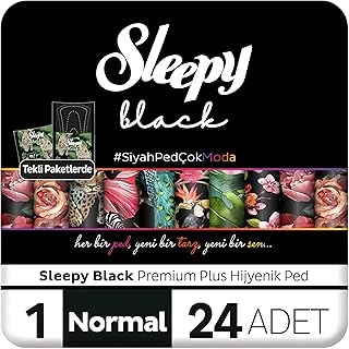 Sleepy Black Hijyenik Ped Normal 24 Adet Ped ürün görseli 1