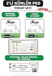 Sleepy 2'Li Hassas Günlük Ped Seti, Islak Mendil Rosie ürün görseli 1