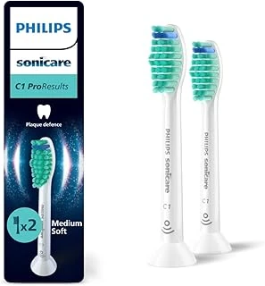 Sonicare Proresult Yedek Fırçası Başlığı, 2 Kat Daha Fazla Plak Temizliği, Orta Yumuşak Fırça Başlığı, 2’Li Paket, Beyaz, Hx6012/87 ürün görseli 1