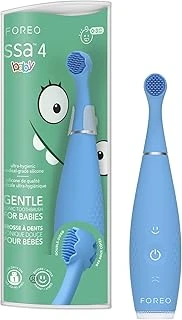 Foreo Issa 4 Baby – Bebekler Için Silikon Sonik Fırçası Seti, Çift Taraflı Kıllar, Eğlenceli Gülümseme, Eti Masajı, Ekstra Başlıkla 12 Ay Bakım, Seyahat Dostu - Balon ürün görseli 1