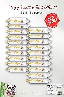 20 Al Öde Sleepy Sensitive Islak Mendil 25'Li Rosie ürün görseli 1