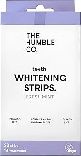 The Humble Co. Beyazlatma Bandı Nane Teeth Whitening Strips - Fresh Mint (28 Strips) Peroksit Içermez –Dişlere Etlerine Karşı Nazik, Hidroksiapatit Ile Güçlendirilmiş ürün görseli 1