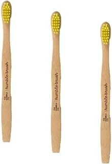 The Humble Co. Brush Çocuk Bambu Fırçası Sarı 1 Paket(1 X 0.1 G) (3 Paketi) ürün görseli 1