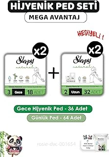 Sleepy Hijyenik Ped Gece 36 Adet Günlük Ped Uzun 64 Adet Rosie ürün görseli 1