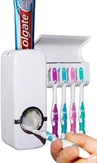 Mobee Otamatik Macunu Sıkacağı 5 Adet Fırçalığı Macun Sıkacak Fırçası Banyo Askı Seti ürün görseli 1