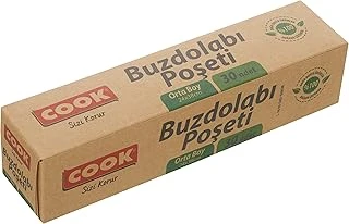 Cook Doğada Çözünür Buzdolabı Poşeti, Orta Boy, 24 X 38 Cm, 30 Yaprak ürün görseli 1