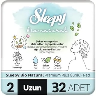 Sleepy Bio Günlük Ped Uzun 32 Adet Ped ürün görseli 1