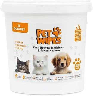 Gobypet Wipes Evcil Hayvan Temizlik Havlusu 300 Adet – Köpekler İçin Alkolsüz, Parabensiz, Hipoalerjenik Islak Temizlik Mendili – Pati, Tüy Kulak Bakımı ürün görseli 1