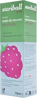 Steriball Doğal Macunu Florürsüz 75 Ml - Ahududu Florür İçermez, Hidroksiapatit Ile Tam Koruma, Vegan ürün görseli 1