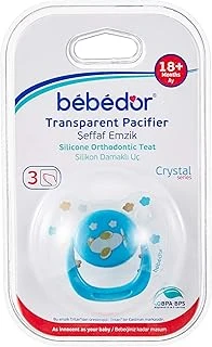 Bebedor 173 Crystal Series Damaklı Yalancı Emzik No:3, , Pembe, Ay Üzeri ürün görseli 1